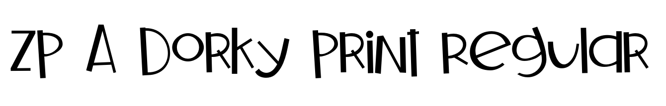 ZP A Dorky Print Regular